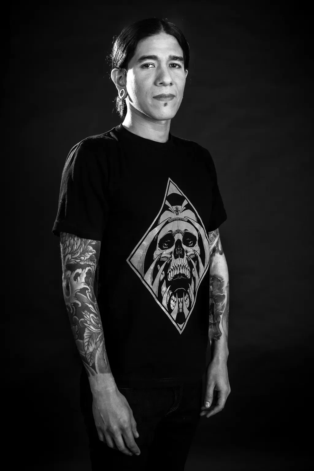 Portrait of Javier Obregón, tattoo artist at Arrels Tattoo