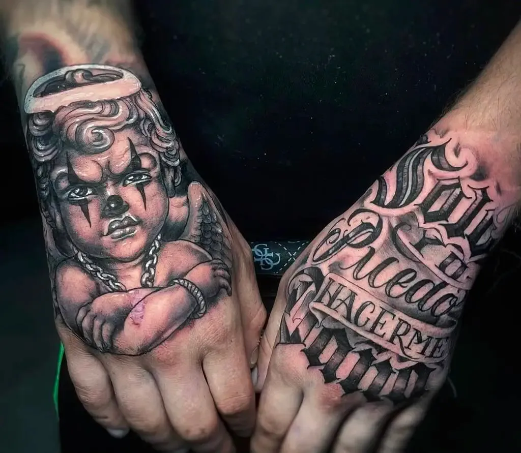 Chicano Hands, tattoo by Kaue Ochoski