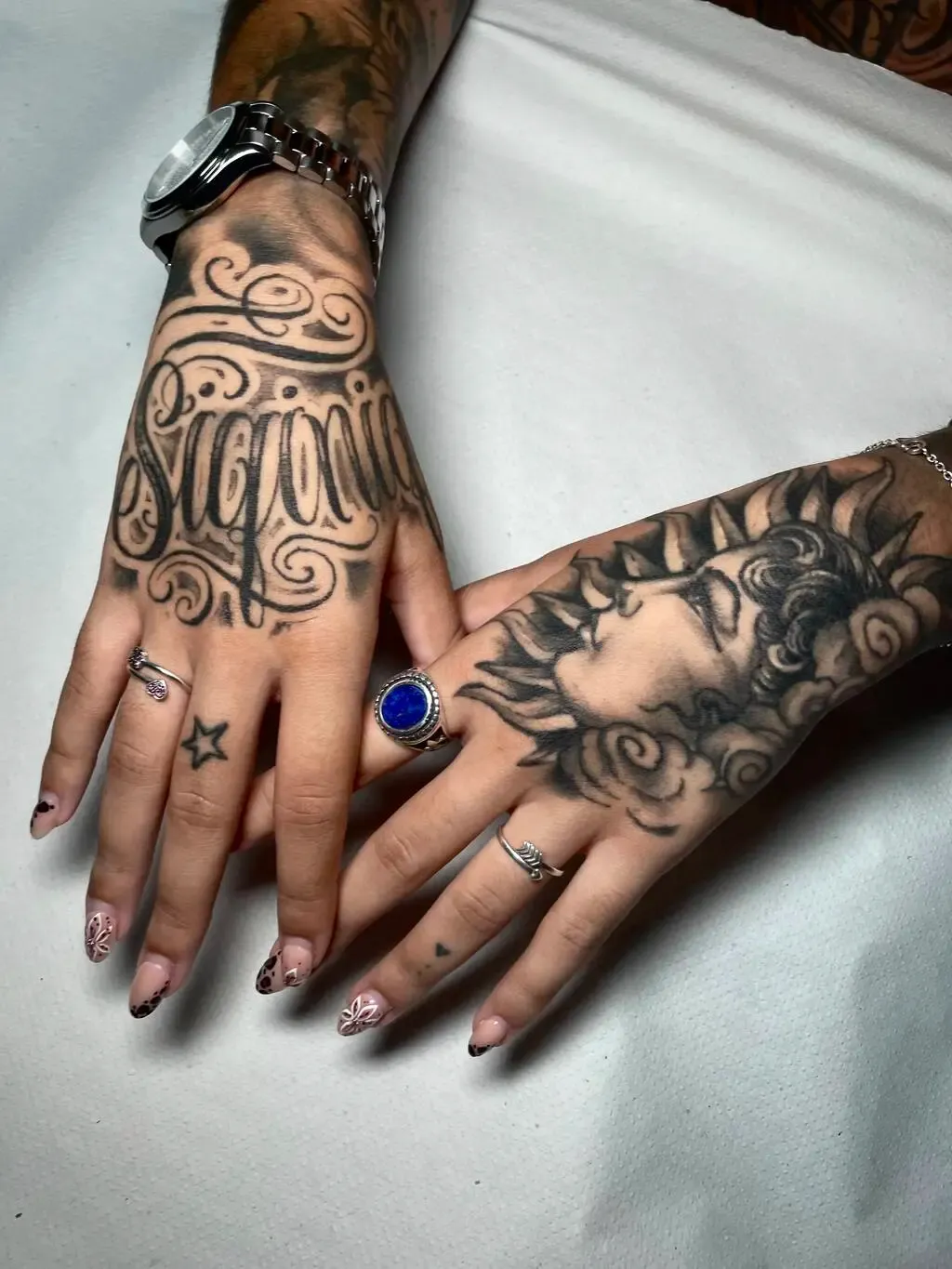 Sun, tattoo by Kaue Ochoski