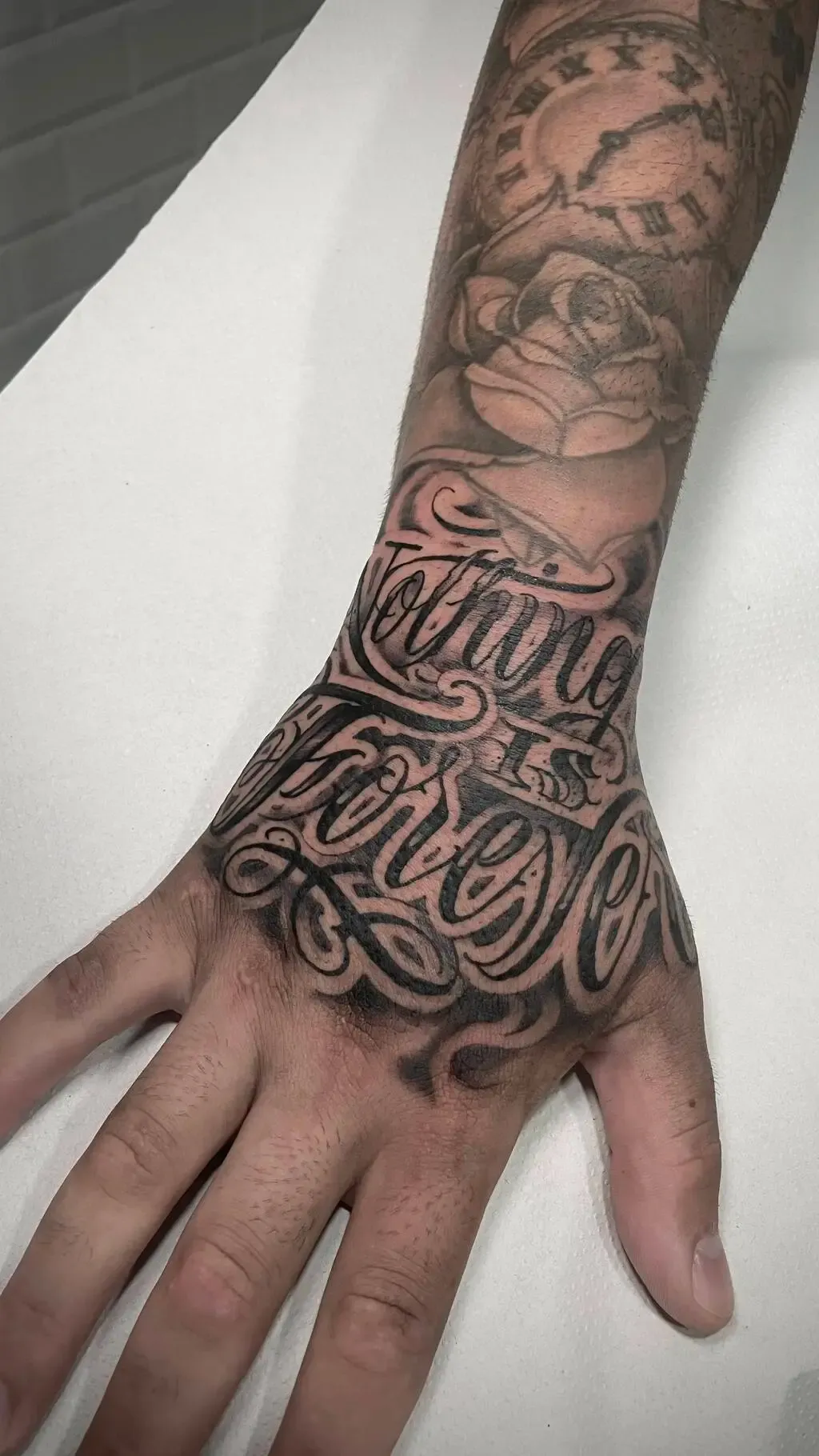 Nothing Is Forever, tattoo by Kaue Ochoski