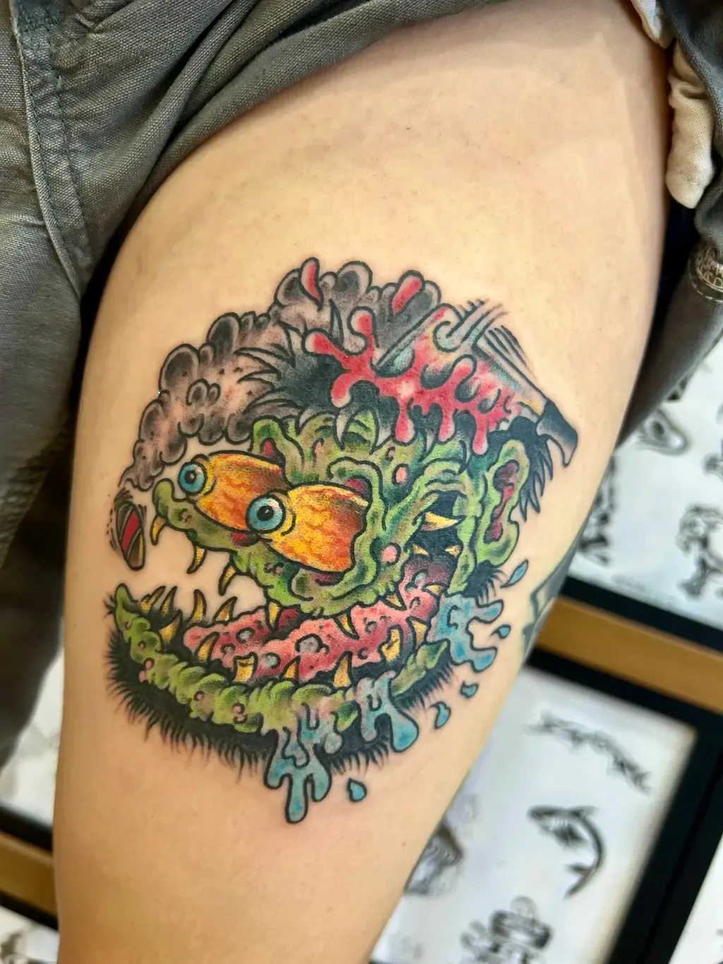 Weirdo, tattoo by Marcel