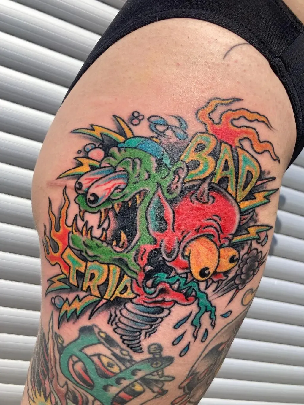 Bad Trip, tattoo by Marcel