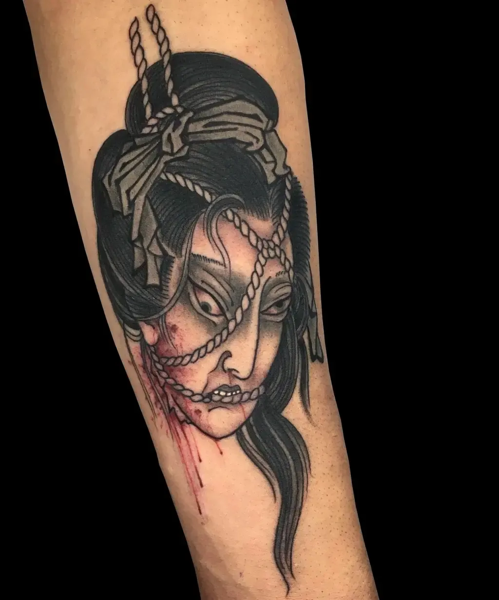 Namakubi, tattoo by Mariano “El Tata”