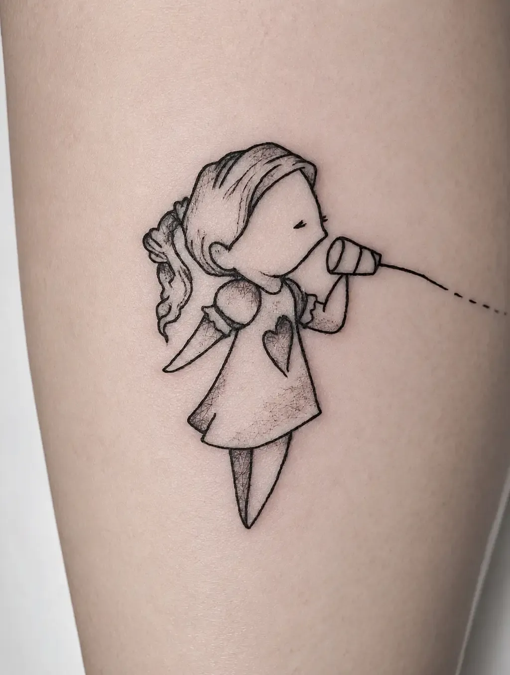 Listen to Me, tattoo by Ramiro Miret